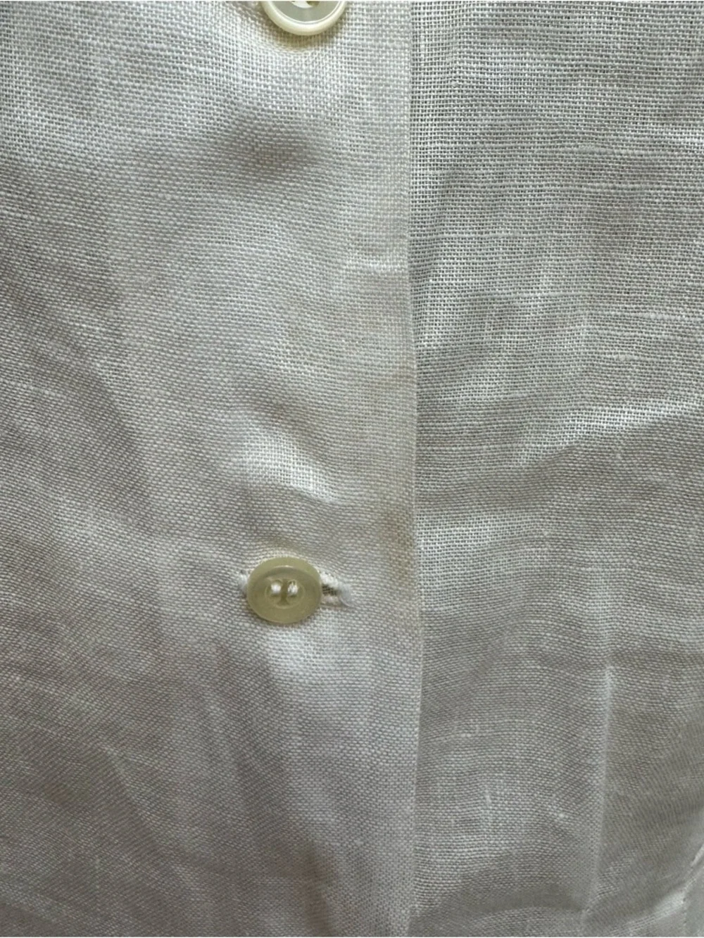 Vintage Cloak Of Many Colors Liberty Lucrezia Linen Blouse Top Size 6 Sheer Vict - Picture 10 of 13